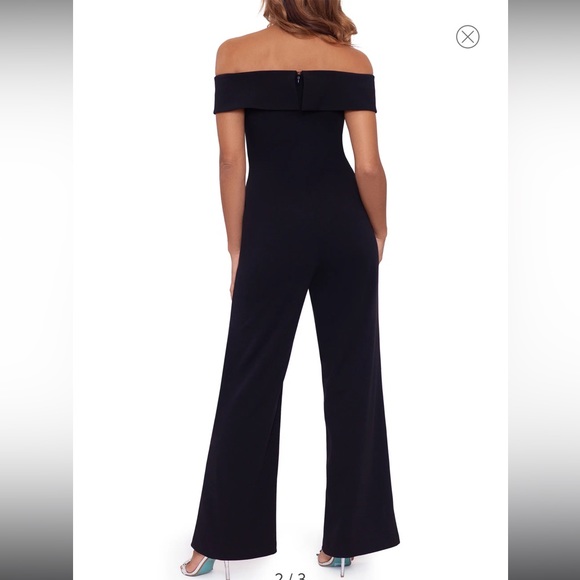 Off the Shoulder Wide Leg Jumpsuit - Picture 2 of 4